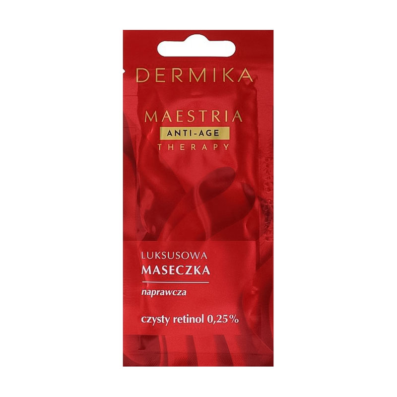 Відновлювальна маска для обличчя Dermika Maestria Anti-Age Therapy із вмістом чистого ретинолу 0,25%, 7 г